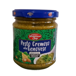 Krémes genovai zöldpesto parmezán sajttal